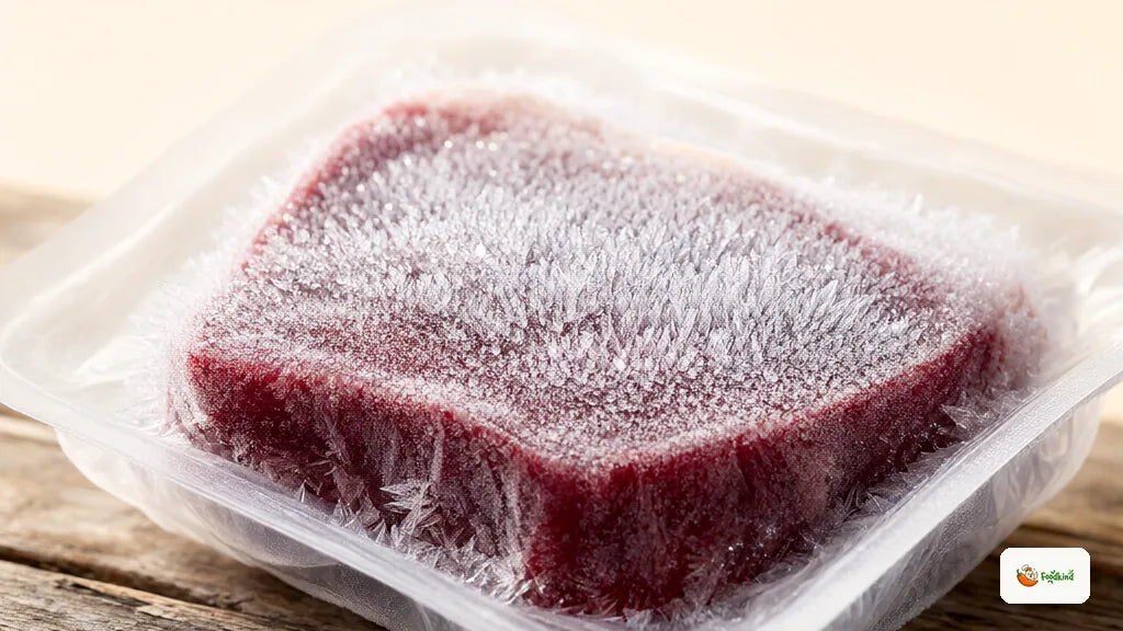 Flash-frozen vs. 7-day grocery case